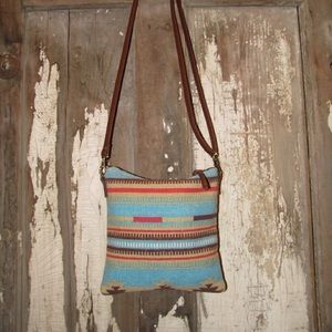 Pine Creek Bags - NWT Blue and Red Tribal Collection Crossbody Bag Pine Creek Bags - NWT Blue and Red Tribal Collection Crossbody Bag